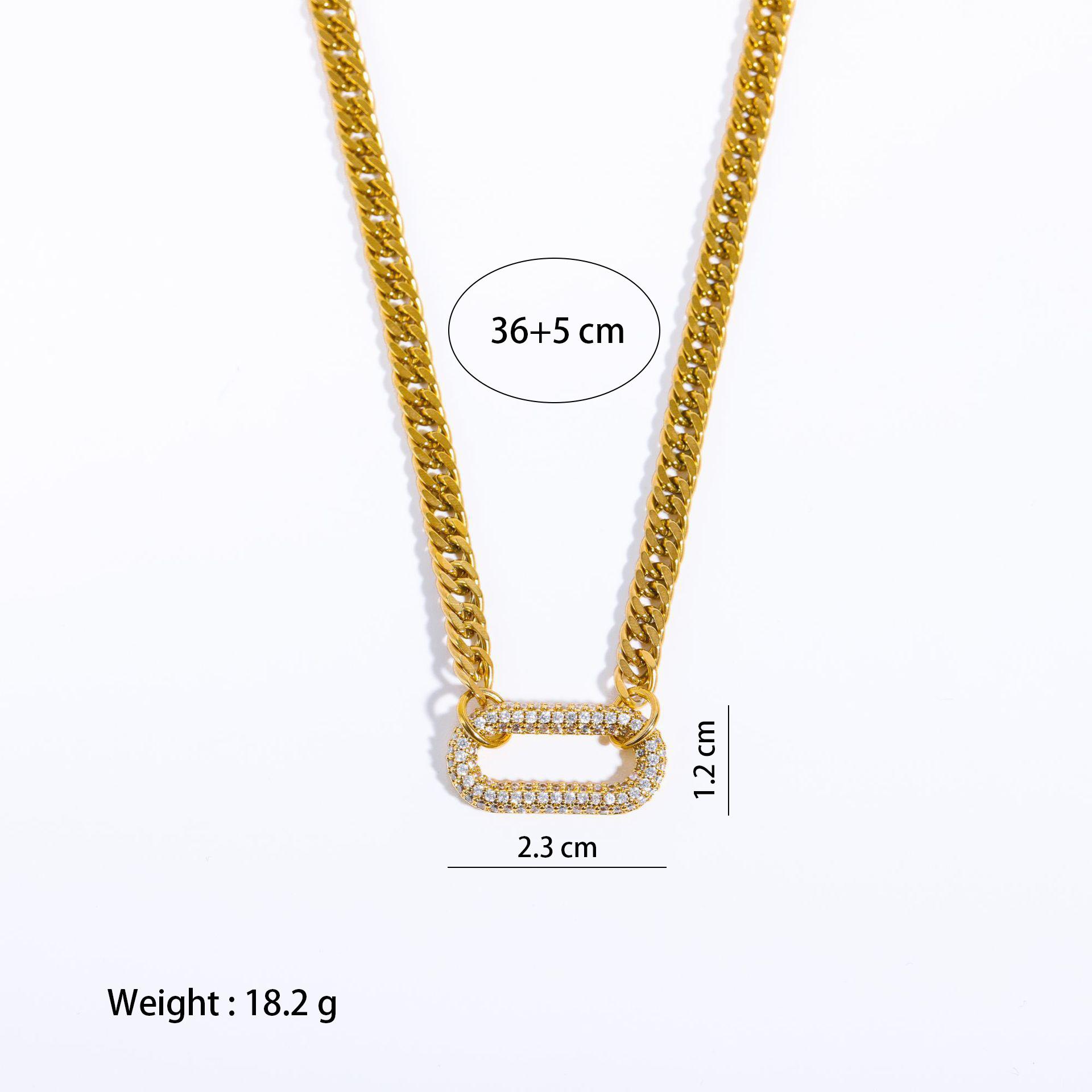 Zirconia Cross Pendant Necklace on Cuban Chain: 16" Unisex Jewelry, Valentine's Day Gift with Zircon Clasp