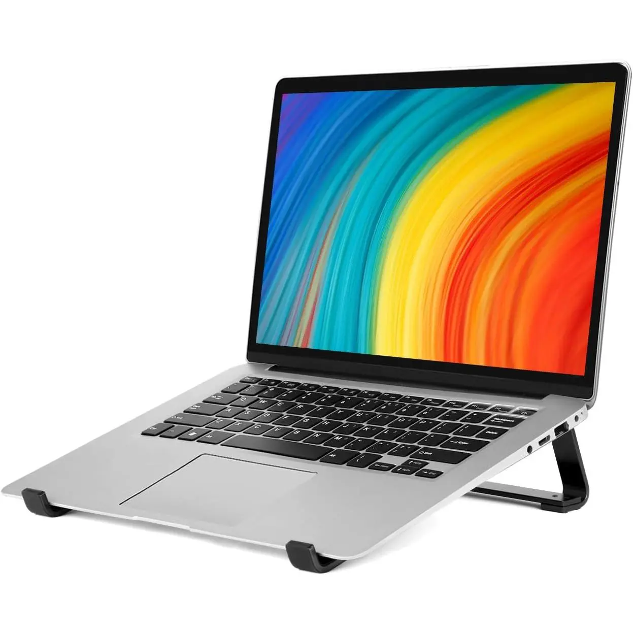 Laptop Stand for Desk -    Stand,Laptop Riser, Cooling Laptop Holder, Compatible with MacBook Air Pro////Alienware and 13-17 inches Laptops, Blue Grey