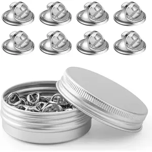 50 count Metal Locking Pin Backs, Pin Keepers Locking Clasp, Badge Insignia Pin Backs  ()