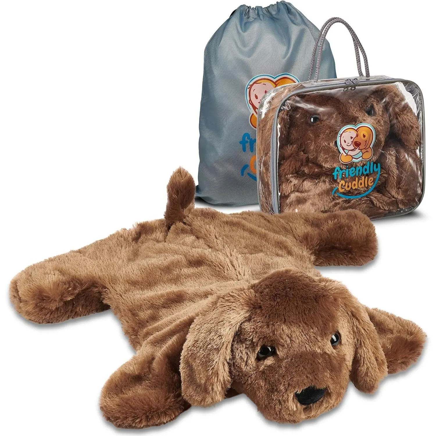 Weighted Lap Blanket for Kids & Adults – Kids Weighted Blanket – ASD, Sensory Processing Weighted Stuffed Animals Dog Toy – Microwavable Weighted Lap Pad for Kids, 5 Lbs