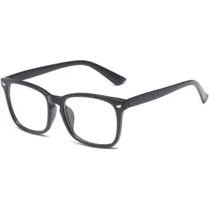 Unisex Stylish Square Non-prescription Eyeglasses Glasses Clear Lens Eyewear Frame