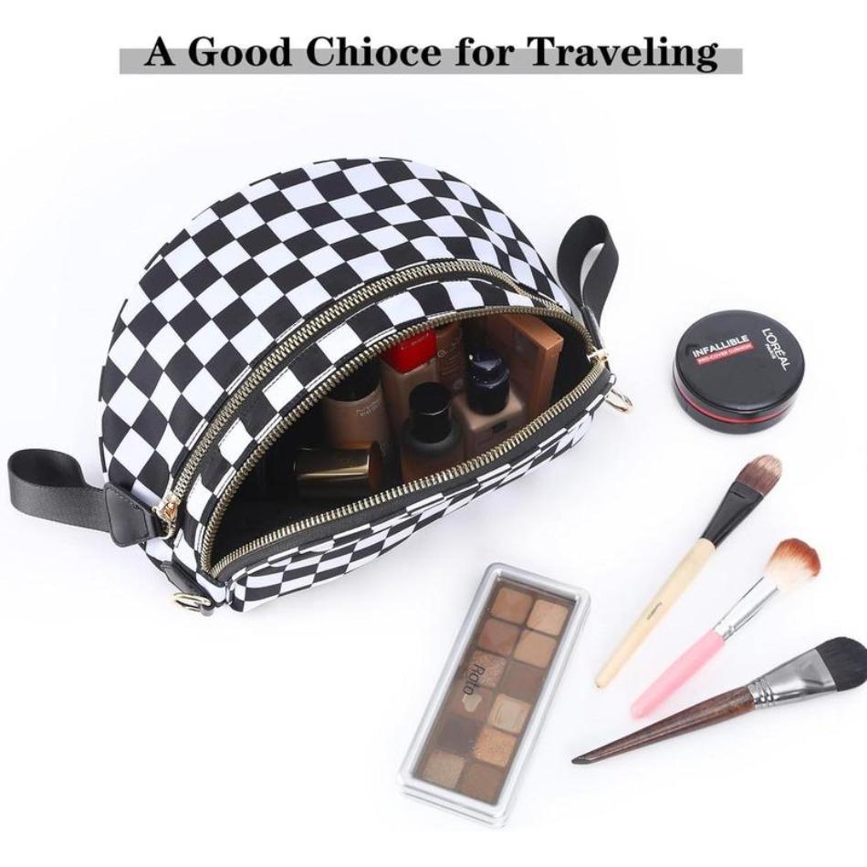 2026 New Y2K Checkered Nylon Fanny Pack, Women Trendy Plaid Crossbody Belt Bag, Adjustable Strap Large Capacity Sling Waist Pouch for Street Style Festival Summer Outdoor Travel