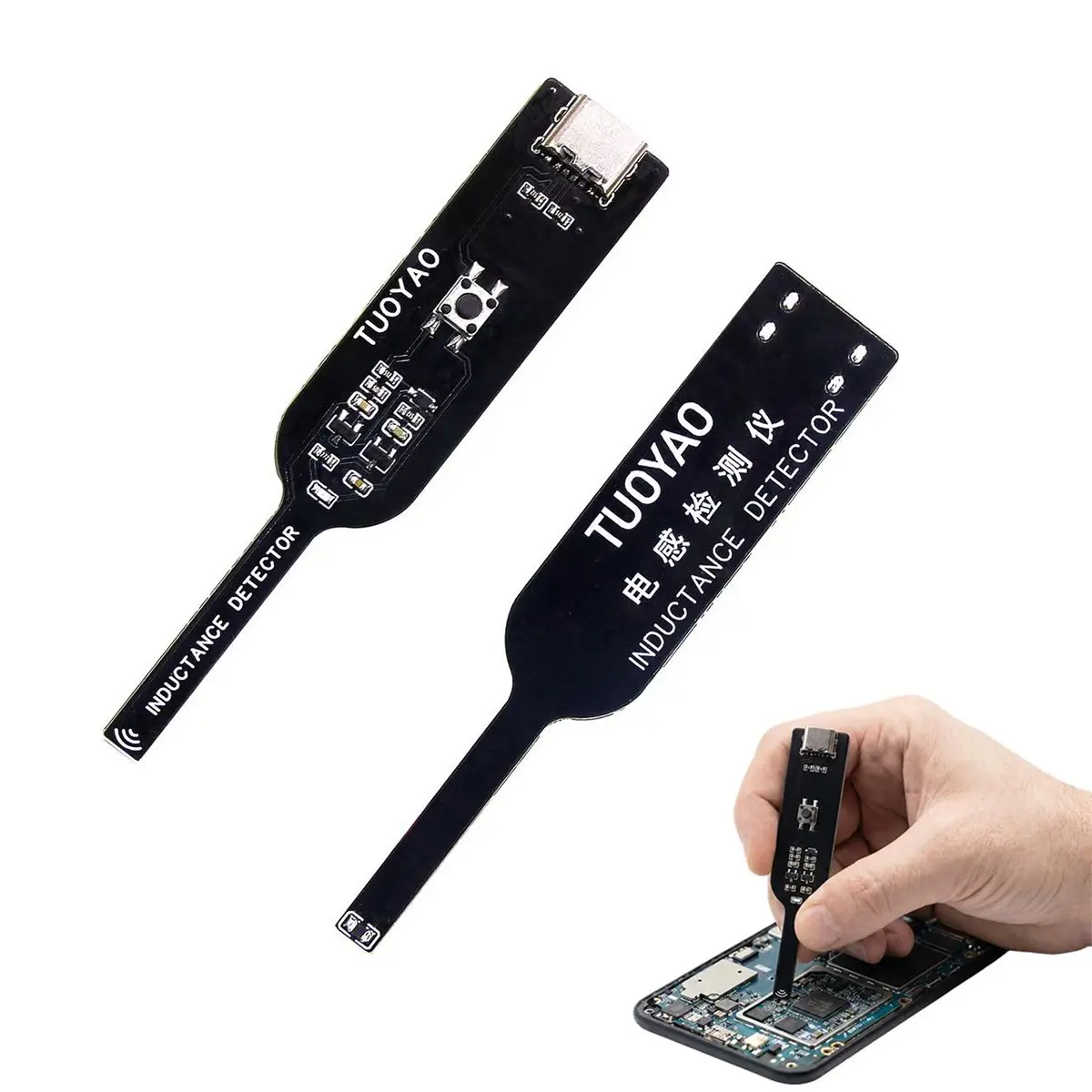 Portable Inductance Tester with Type-C Power Supply, High Sensitivity Coil Detector, Inductor Testing Tool for PC, Laptop, Mobile Phone