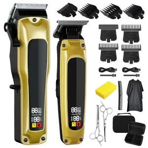 Rechargeable Vintage Hair Clipper, Wireless Professional Rechargeable Hair Clipper, Ideal for Home Salon Haircuts