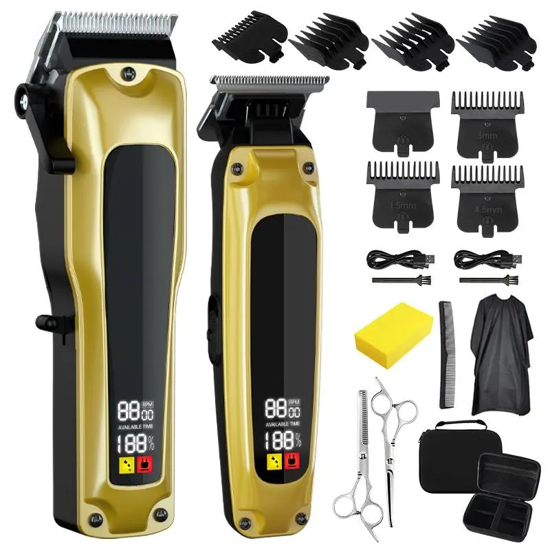 Rechargeable Vintage Hair Clipper, Wireless Professional Rechargeable Hair Clipper, Ideal for Home Salon Haircuts