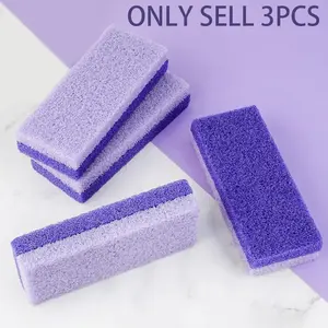 3Pcs Reusable Foot Pumice Stones, Dual-Sided Sponge Stone, Foot Care Tool, Foot Care Product, Pedicure Stones Set, Foot File, Dead Skin Removal, Pedicure and Nail Trimming Kit, Foot Pumice Stone For Feet