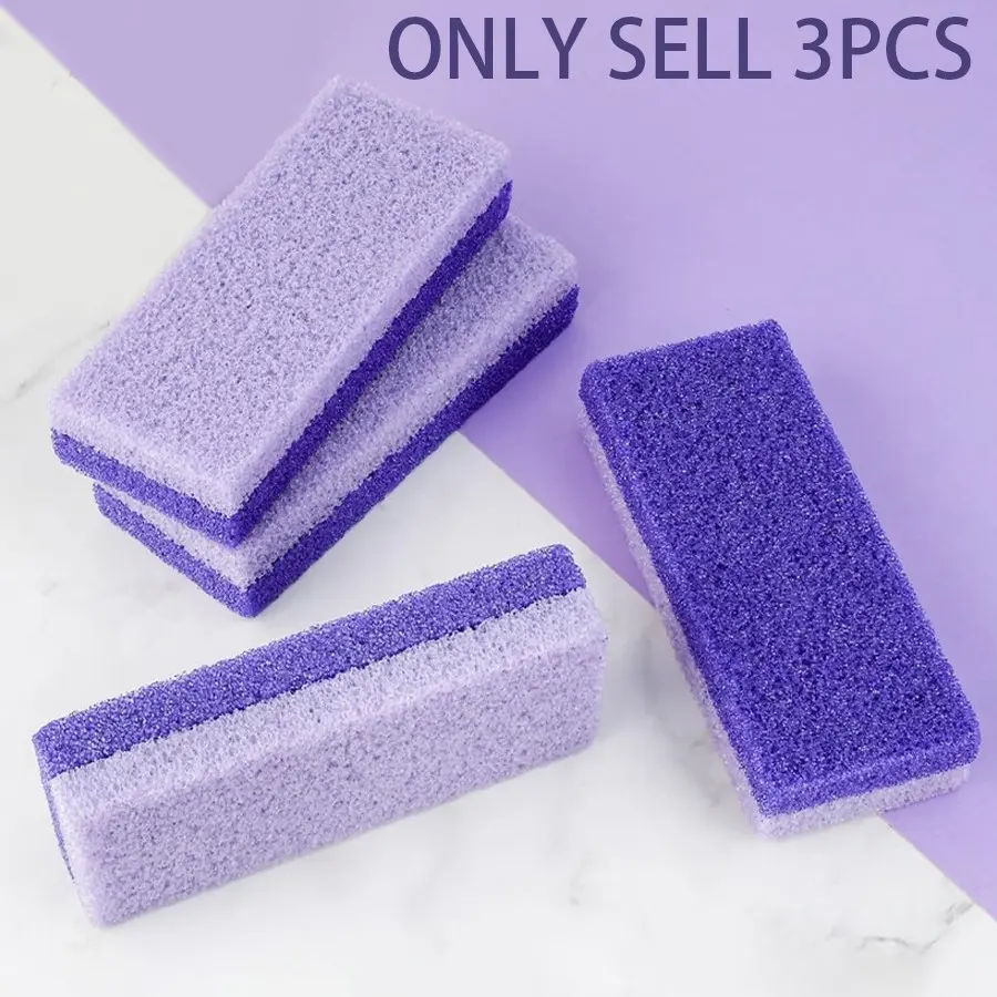3Pcs Reusable Foot Pumice Stones, Dual-Sided Sponge Stone, Foot Care Tool, Foot Care Product, Pedicure Stones Set, Foot File, Dead Skin Removal, Pedicure and Nail Trimming Kit, Foot Pumice Stone For Feet