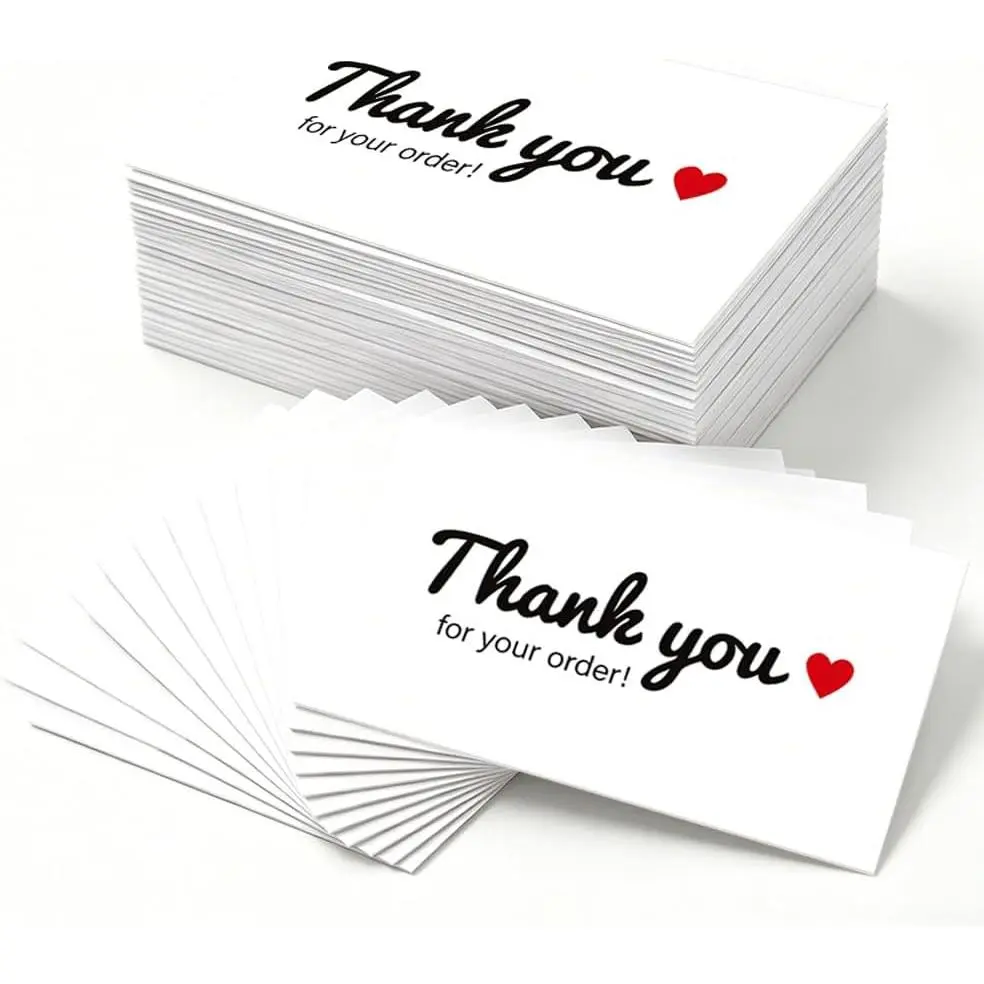 240 count Thank You Cards for Small Business, 2" x 3.5" Thank You for Your Order Business Cards, Customer Appreciation Cards for Small Business Owners,  Retailers and Local Stores