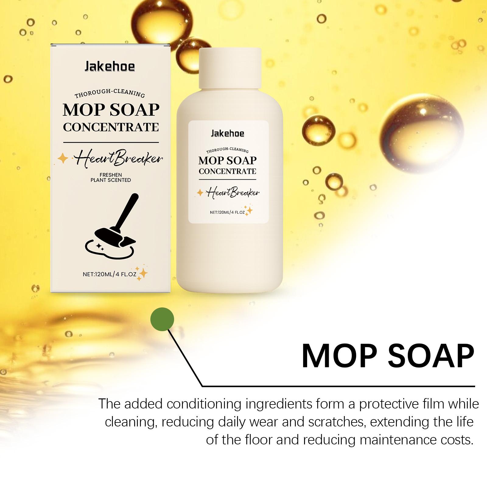 Jakehoe Household Floor Cleaner Gentle Stain Removal Fresh Scent Tile Wood Floor Brightening Special Mopping Solution