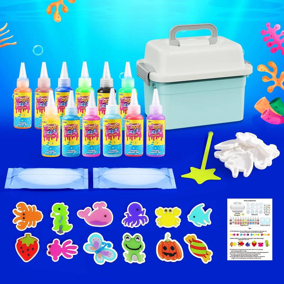 Fun Science Experiment Kit, DIY Magic 3D Water Fairy, Graffiti Drawing Learning Floating Toy, Handmade Painted Watercolor Art, Creative Crafting Kit, Craft, Kids Gift 3+, Christmas Birthday, Art Kits