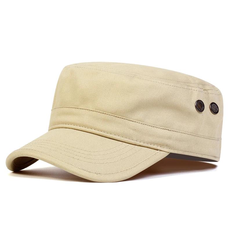 Unisex Camouflage With Pores Series Flat Top Baseball Caps Spring Autumn Sailor Hats Men Flat Top Captain Military Caps