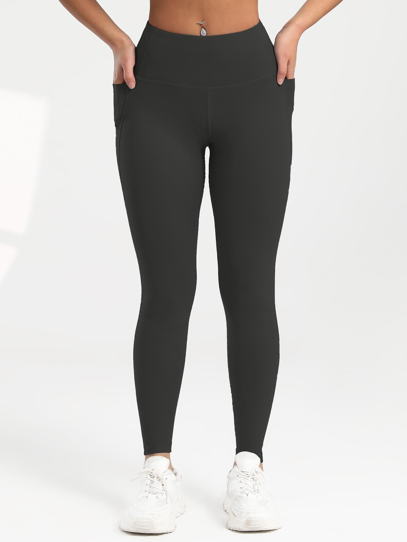 3 Pack Women's High Waist Yoga Pants with Pockets, Breathable Sweat-Wicking Tight-Fitting Outdoor Sports Leggings for All Seasons, Breathable Athletic Bottoms