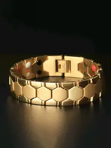 2026 New Arrival: Edgy Hexagonal Titanium Steel Bracelet. Versatile fashion jewelry for men & women, ideal for Father's Day, graduation, anniversaries or daily wear. A thoughtful gift for boyfriends, husbands, sons or dads.