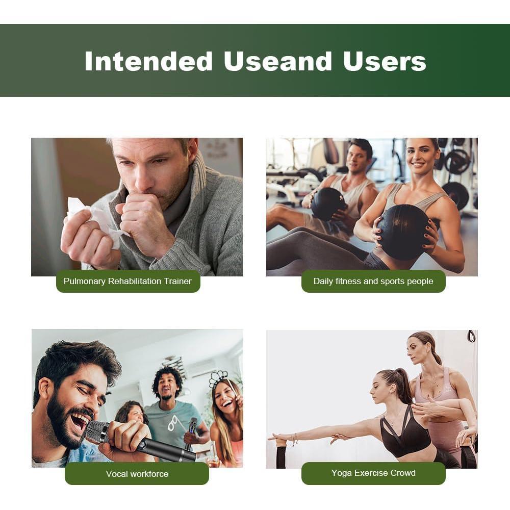 Incentive Spirometer Adult,Lung Exerciser Device | Portable  Trainer for Men & Athletes | Bidirectional  Exercise Device with Multi-Speed Resistance | Portable & Easy to Clean