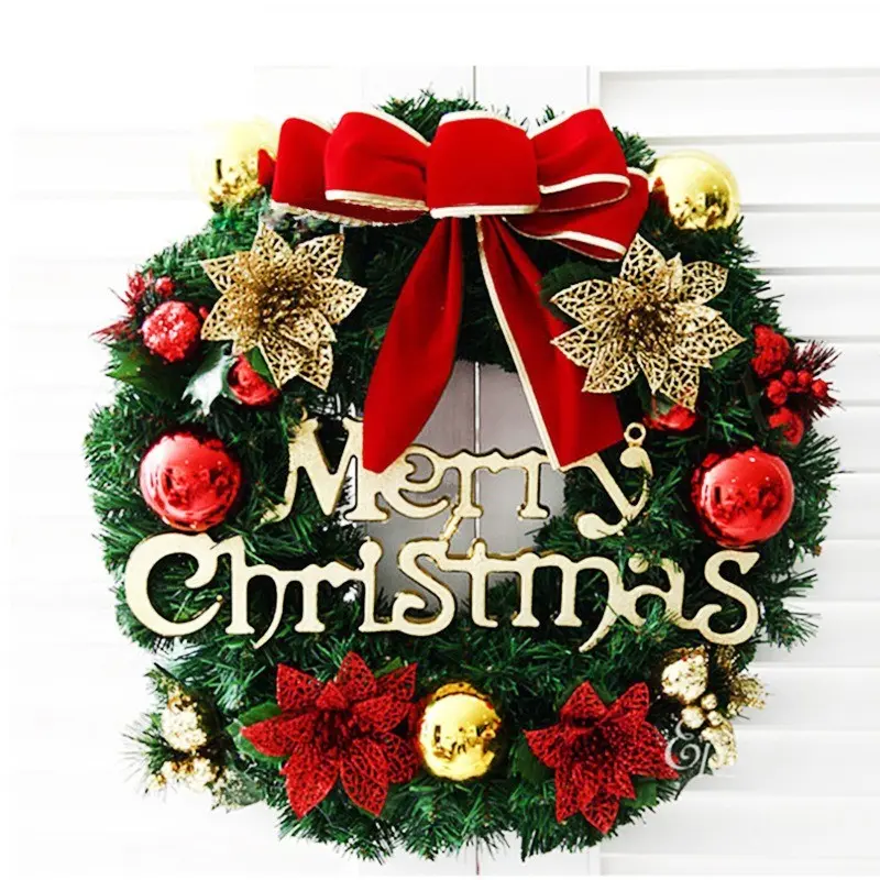 Christmas Wreath Decorations, Holiday Window Display, Door Hanging Garland, New Venue Setup, Home Decoration Ornament