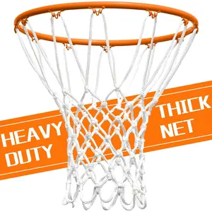 Basketball Net Replacement Outdoor, Upgraded Thickening Heavy Duty, All Weather Anti Whip, Fits Standard Indoor or Outdoor 12 Loops Rim