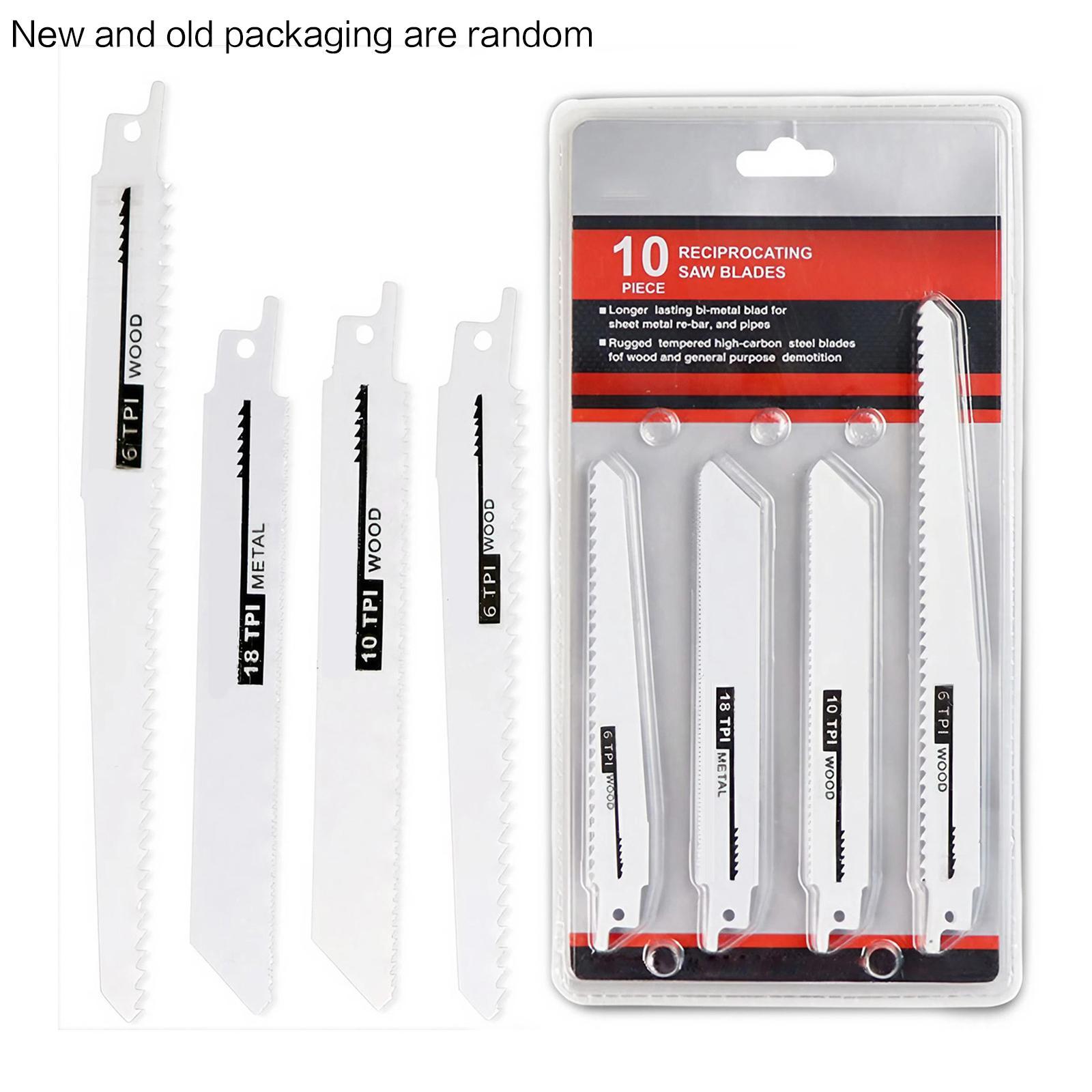 Reciprocating Saw Blade Set, High Quality Durable Saw Blade for DIY Home Repairs, Power Tool Accessories for Wood & Metal-Cutting