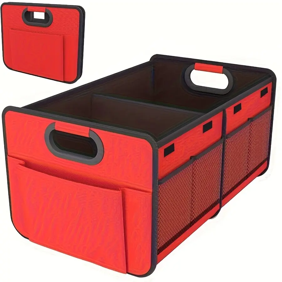 Car Trunk Organizer Rack with Reinforced Handle, Foldable Multi-Layer Design, 600D Oxford Fabric, Suitable for Cars, Suvs, Mpvs, Multiple Colors Available, Car Accessory