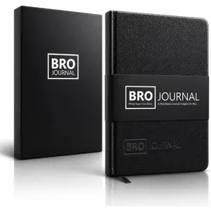 Self Mastery Journal for Men | 12-Week Guided System for Gratitude, Mindfulness & Habit Building with Structured Daily Prompts | Build Discipline & Mental Clarity | A5 Vegan Leather Hardcover | -