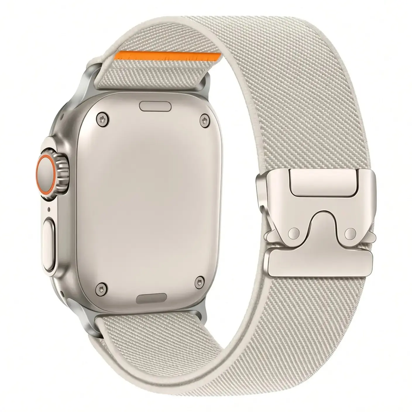 Parachute Buckle Nylon Watch Band Compatible with Apple Watch Ultra 49mm Series 11 10 9 8 7 SE, Adjustable Stretch Tactical Nylon Loop Strap, Breathable Durable Sport iWatch Replacement Wristband
