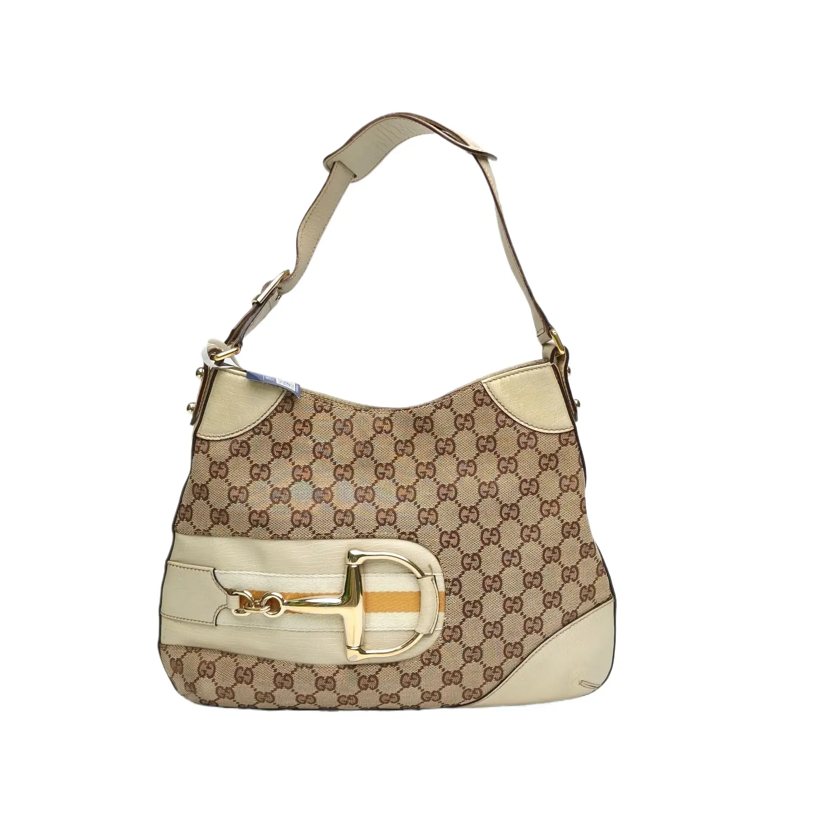 Pre-owned GUCCI Monogram Canvas Gold Hardware P216954235
