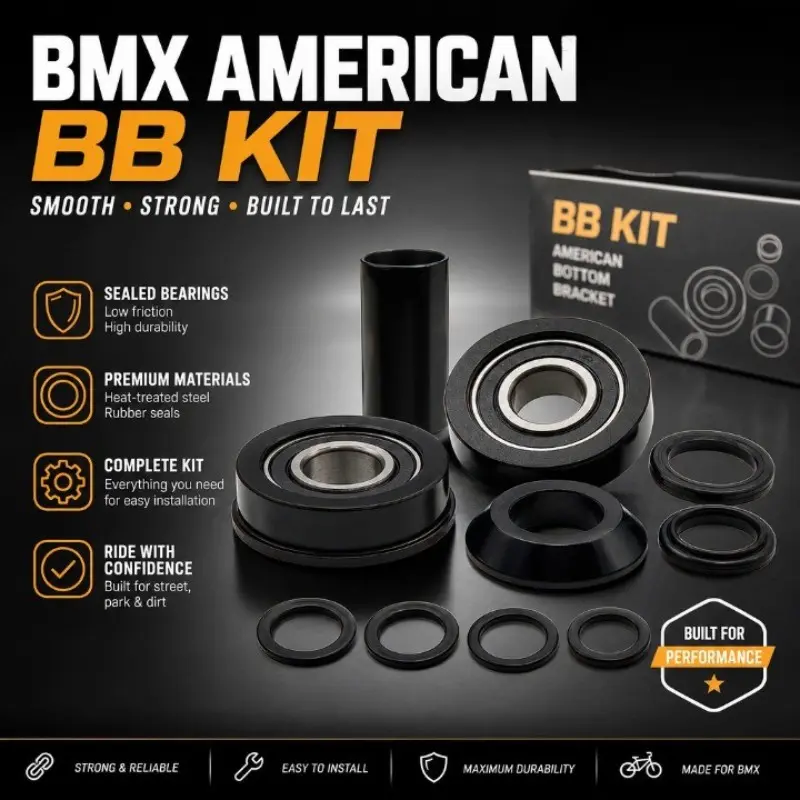 BMX American Sealed Bottom Bracket BB Bearing 41.8*19*11mm Suitable for 19MM bottom bracket 68mm bottom bracket shell BB Kits