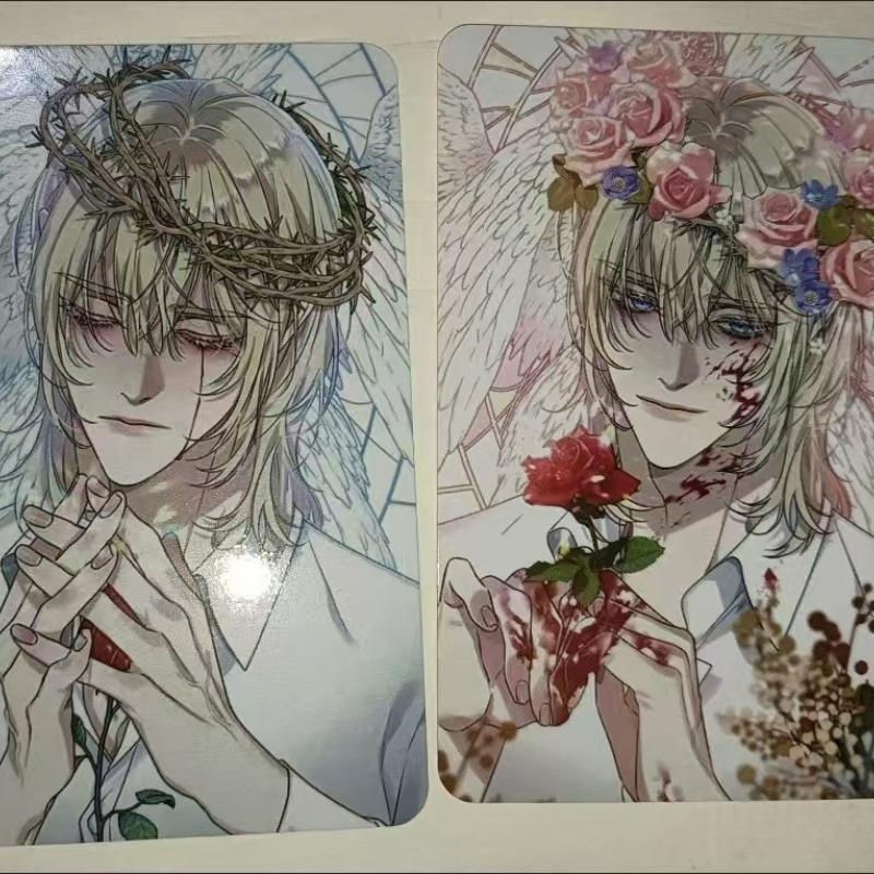 2 Pcs/set Korean Comics Dear00 Lomo Card HD Photo Card Postcard Fans Friends Collection Decorative Cosplay Gift