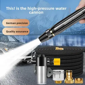 High-pressure household washing power nozzle, telescopic hose, water hose, special tap water tool for watering flowers, car washing water gun