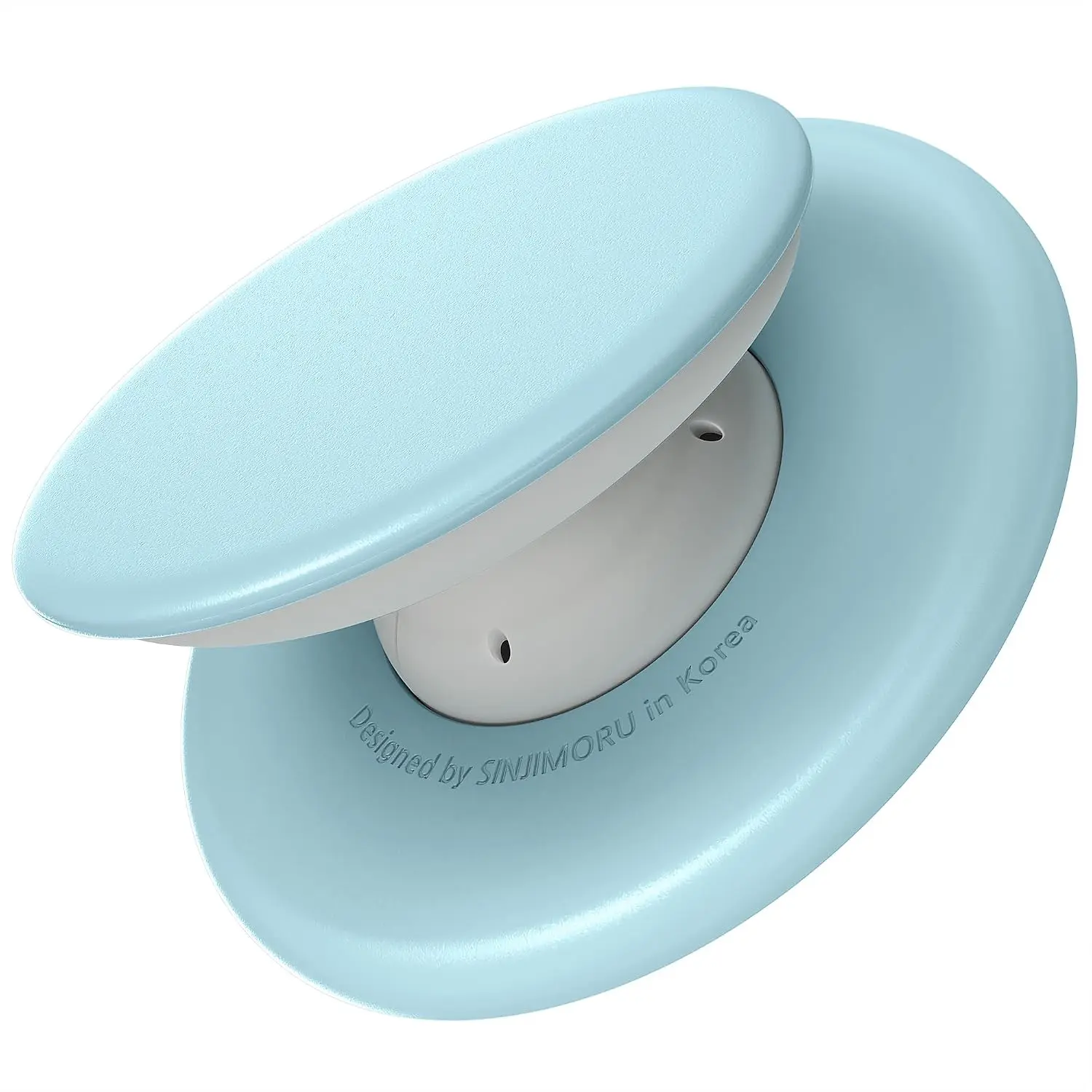 Magnetic Phone Grip for MagSafe, Soft Silicone, Blue | M-Tap Tok, 3000G magnetic strength, soft silicone finger grip, one-touch fold, fits iPhone 17-12
