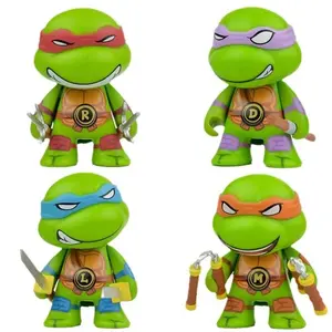 2026 new 4pcs ninja Turtle TMNT figure with movable joints Birthday for Kids Children Christmas