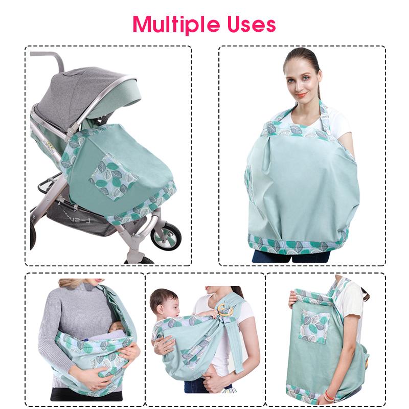 Baby Wrap Newborn Sling Dual Use Infant Nursing Cover Carrier Mesh Fabric Breastfeeding Carriers