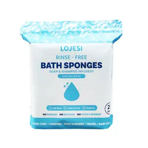 One-Use No-Rinse Shower Wipes Pack, Quick-Cleaning Ideal Choice, Suitable for Travel & Camping, Total Coverage Wet Wipes