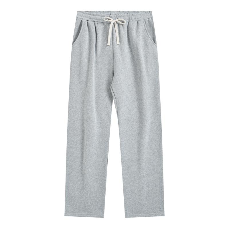 TJL Men's Regular Fit Solid Drawstring Waist Sweatpants, Casual Pocket Design Pants for Fall & Winter, Men's Trousers for Daily Wear, Yoga Training Pants, Casual Sports Pants solid drawstring waist sweatpants