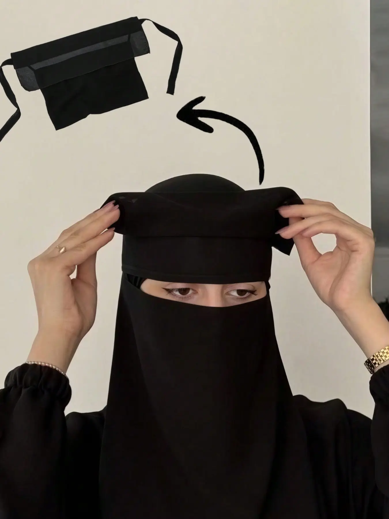 Lightweight Sun Protection Niqab, Soft Comfortable Breathable Face Mask, Muslim Women's Modest Fashion, Ideal for Summer Daily Wear