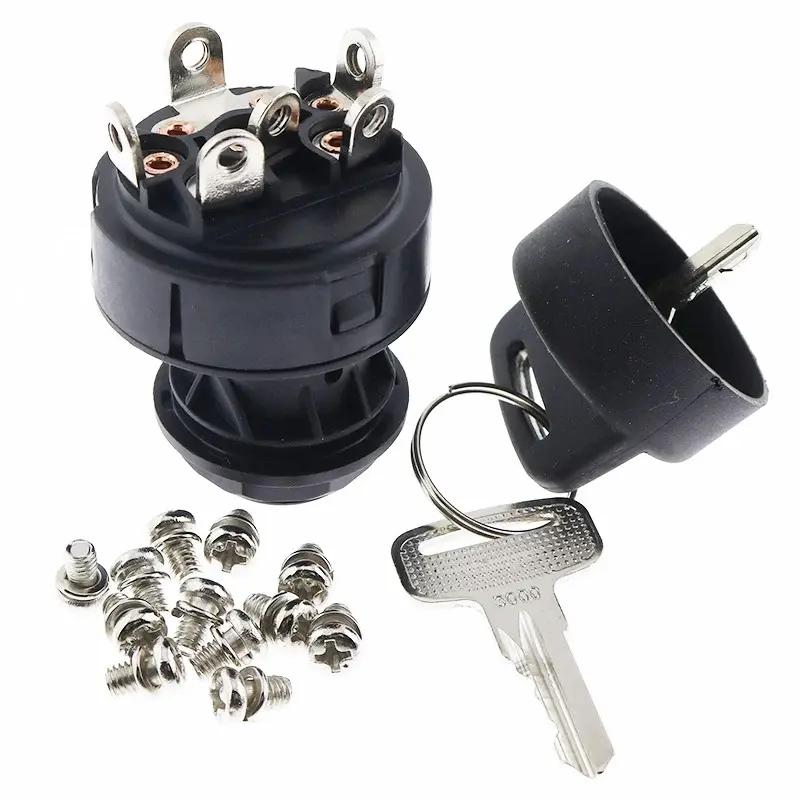 FridayParts Ignition Switch With Key 96011GT for Genie GS-1530 GS-1930 GS-2032 GS-2046 GS-2632 GS-2646 GS-2668 GS-3246 GS-3268 GS-3384 GS-3390 GS-4390 GS-5390