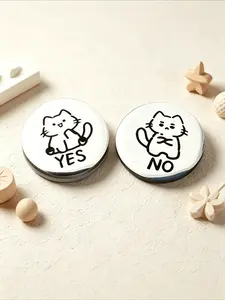 1 cat-themed decision coin / yes/no coin / party game coin; perfect for Christmas, New Year's, Valentine's Day, and other parties; collectible commemorative coin; fun coin; fun gift