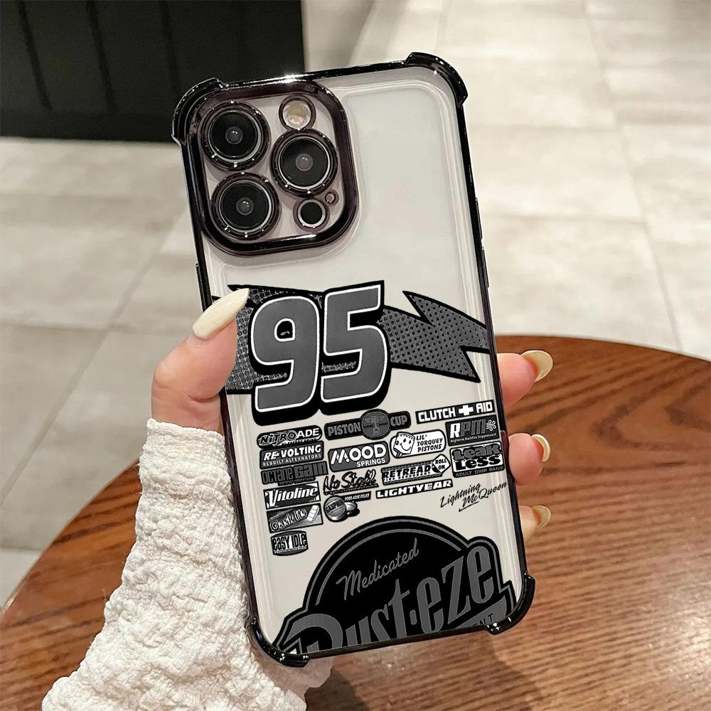 2026 New McQueens Plating Phone Case For iPhone 17 16e 16 15 14 13 12 11 Pro Max X XR XSMax 7 8 Mini Air Plus Anti-Fall Airabag