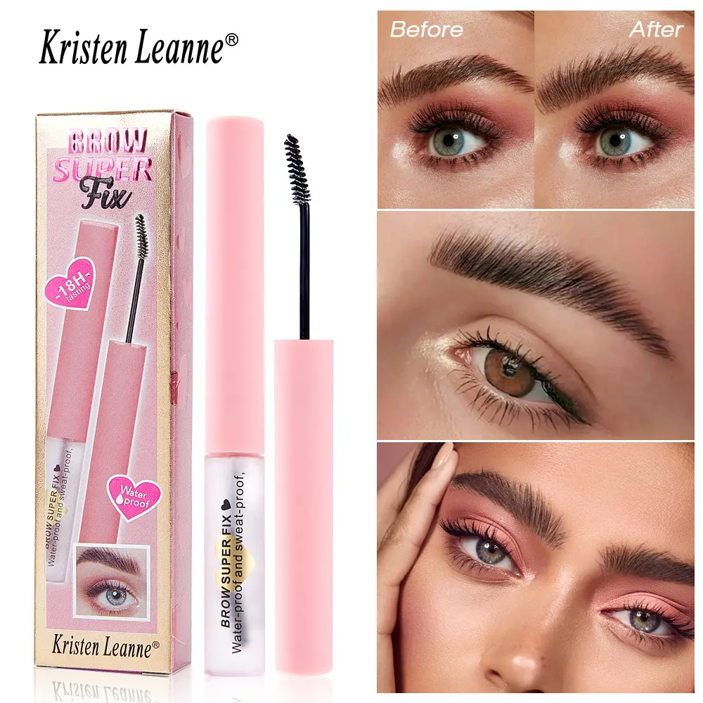 Clear Eyebrow Sealer Brow Top Coat Strong Hold Sweat Resistant Smudge Resistant Brow Setting Liquid