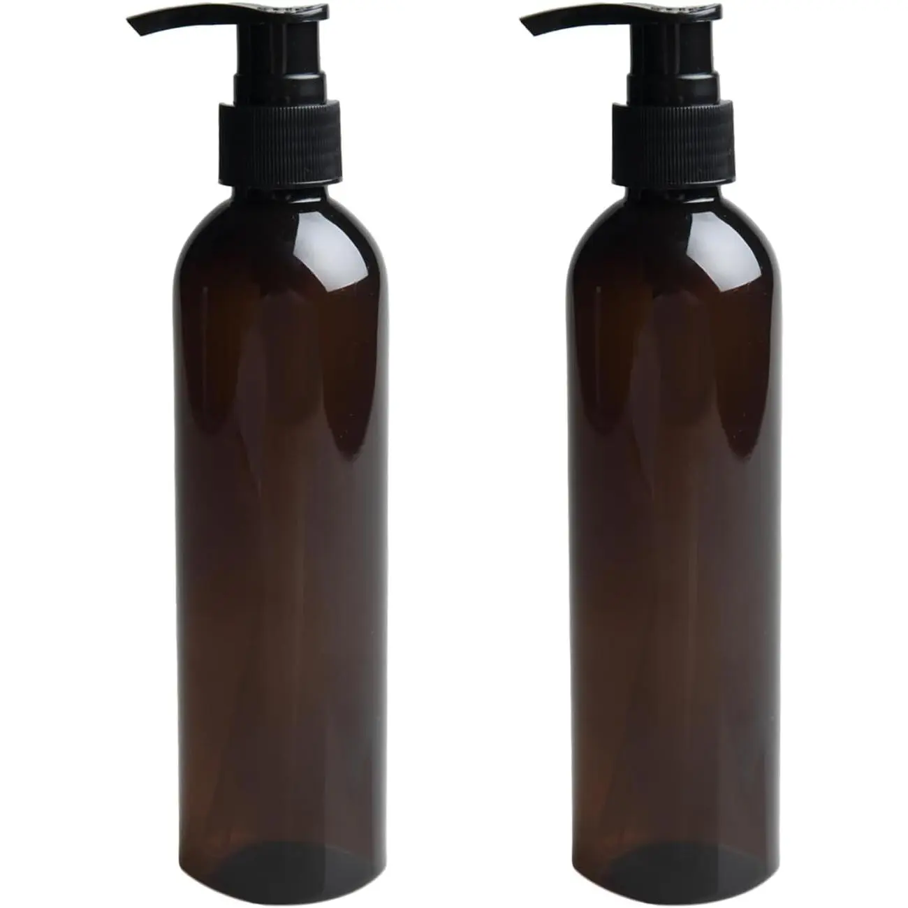 Oil Container with Lotion Pump | 2 count,Leak-Proof and ,Plastic, Oil Dispenser, light-proof bottle