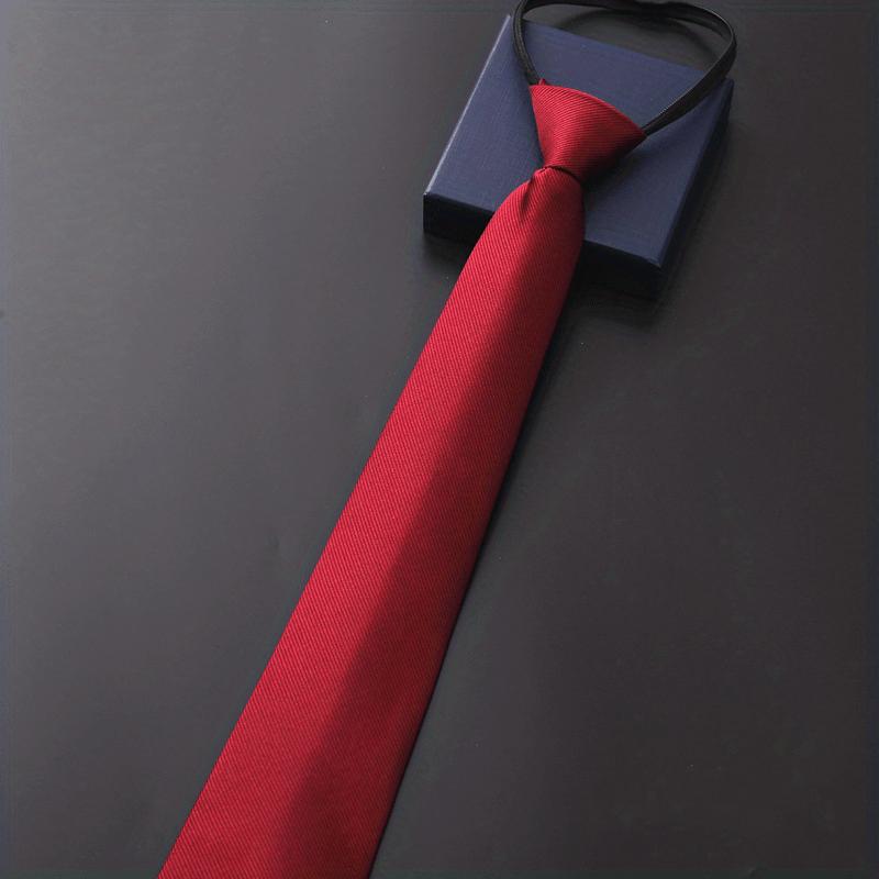 3-piece set - Men's professional zip tie - Durable polyester fiber, hand wash/dry clean, stylish and avant-garde design