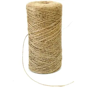 1mm*1312   Jute Twine String DIY  Decor,Thin Jute Twine for Crafting  Wrapping Packing Gardening Crochet Knitting Macrame Decor,1mm Brown Rope for Arts Creation