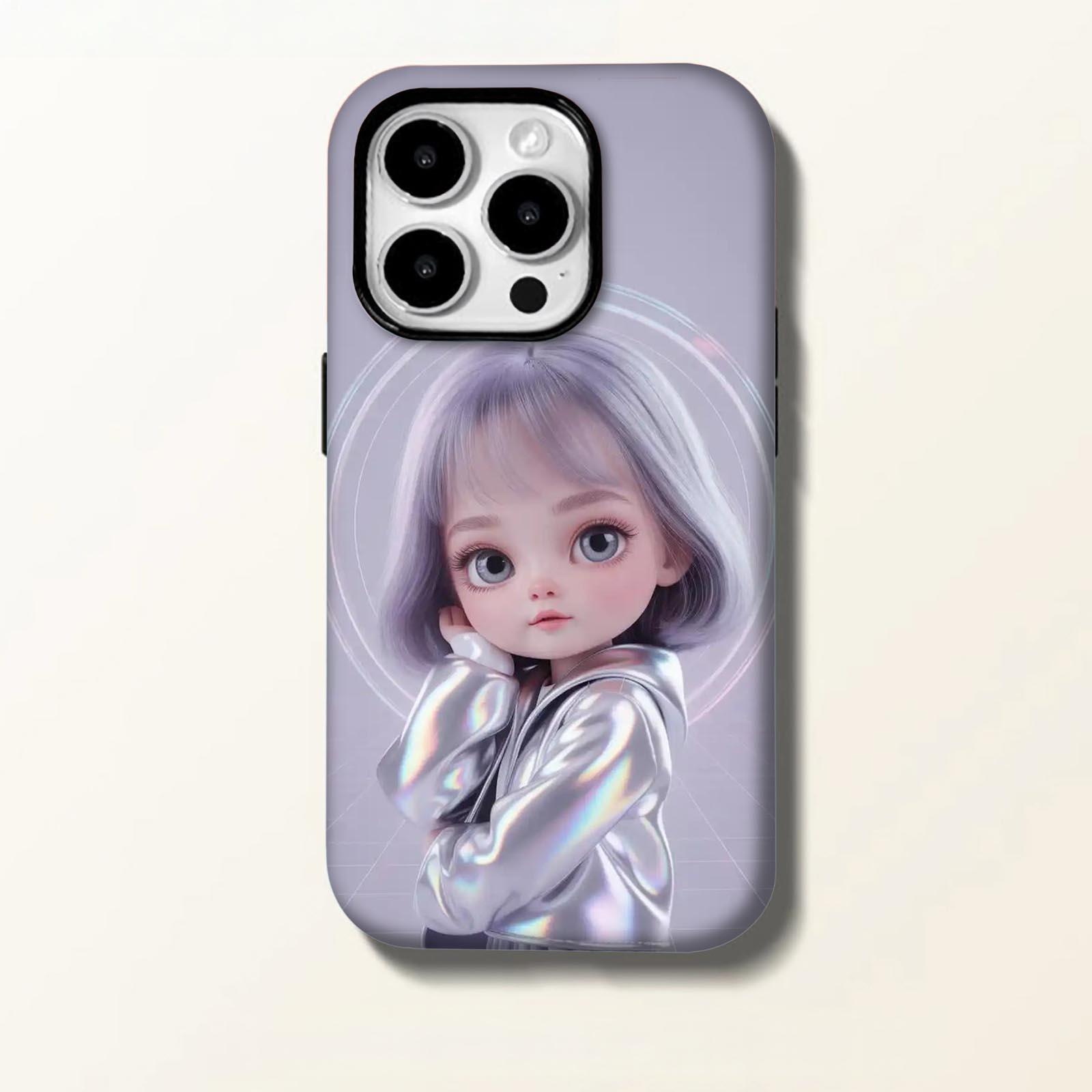 Holographic, jacket, glowing Soft And Hard Two-In-One Film Printed Full Pattern Case For IPhone 16 15 14 13 1211 Pro Max Plus Phone Case