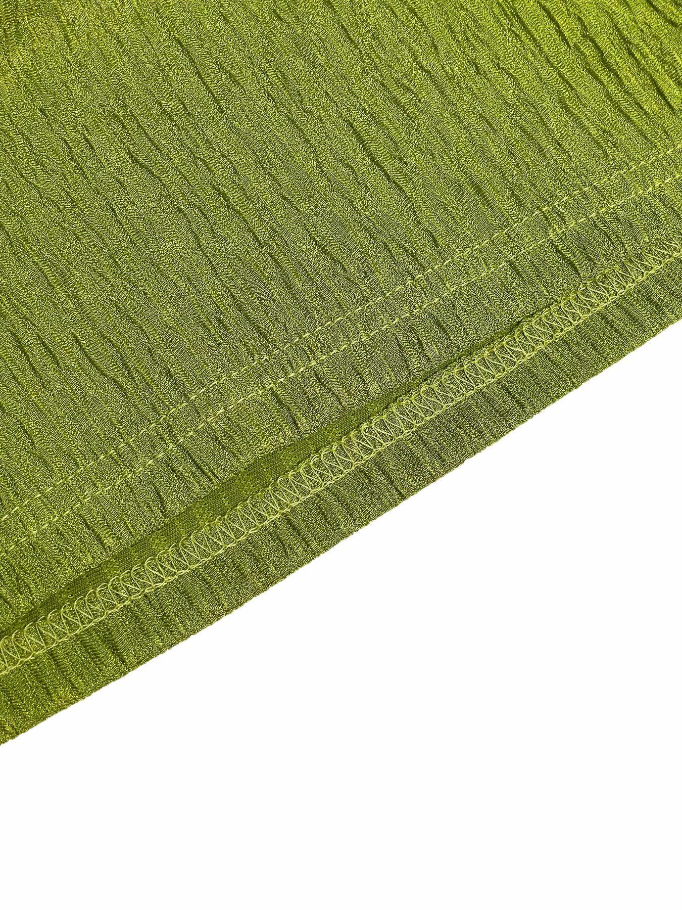 Women's Summer Plain Textured Fabric Twist Front Split Sleeveless Top Short Pants Set, Elegant Slim-Fitting Two-Piece