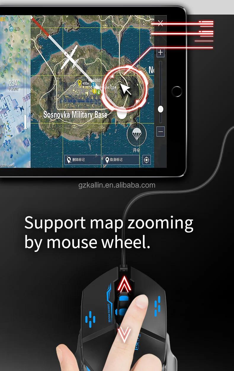 MOBIBLOOM 4-in-1 Mobile Game Keyboard for Android  - Wired Connection, Converter, F6 Keyboard, G2 Gaming Mouse, Ideal for Mobile Gaming，One-Handed Keyboard  Control
