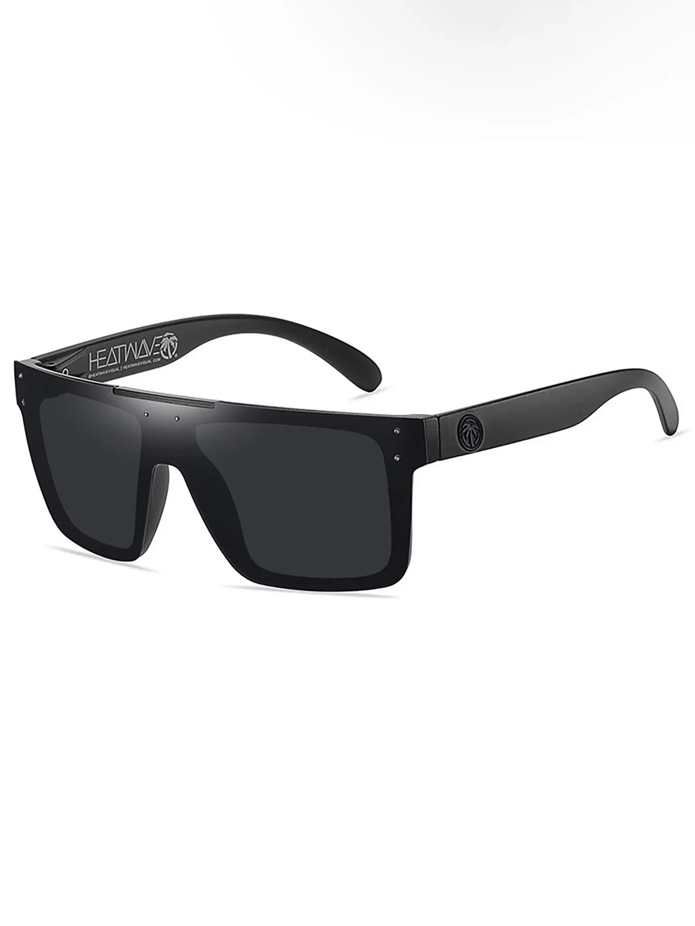 Matte Sunglasses Unisex Large Frame UV Protection Fashion Streetwear Essential Sport Casual Two-In-One