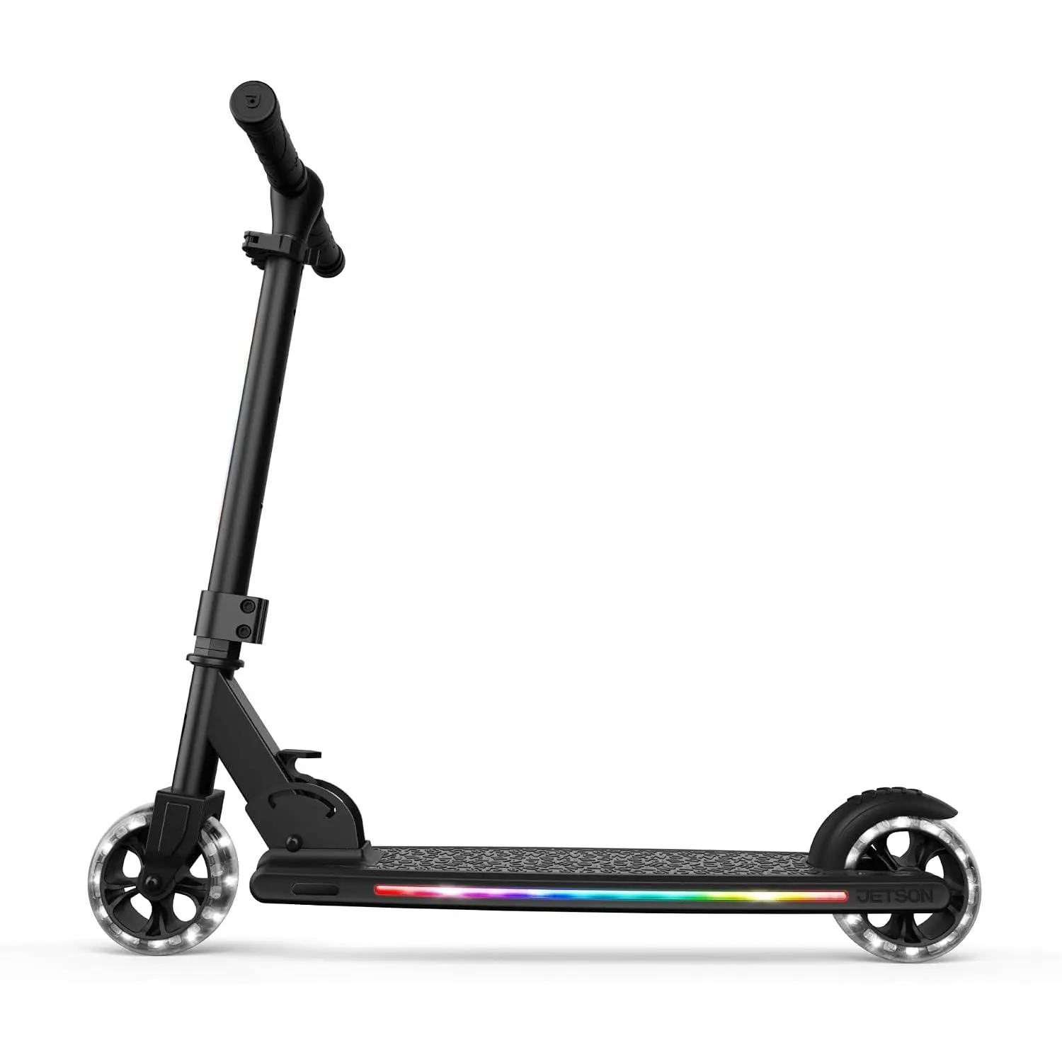 Mars 2-Wheel Light-Up Kick Scooter, Portable Scooter for Kids with Light-Up 4.6-Inch Wheels, Adjustable Handlebar Height, Foldable Design, Ages 5+