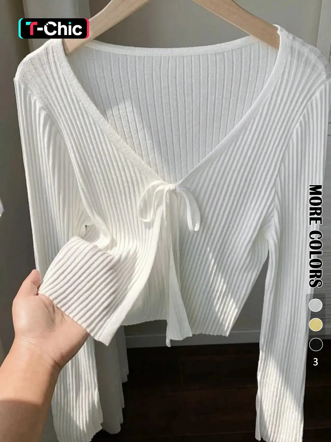 Women's Casual Basic Spring Summer Knit Fabric Long Sleeve Sweater Cardigan with Tie Front, Loose-Fitting Plain Open Front Knitting Jacket for Chic Style and Versatile Wear, Tops Womenswear Knitwear