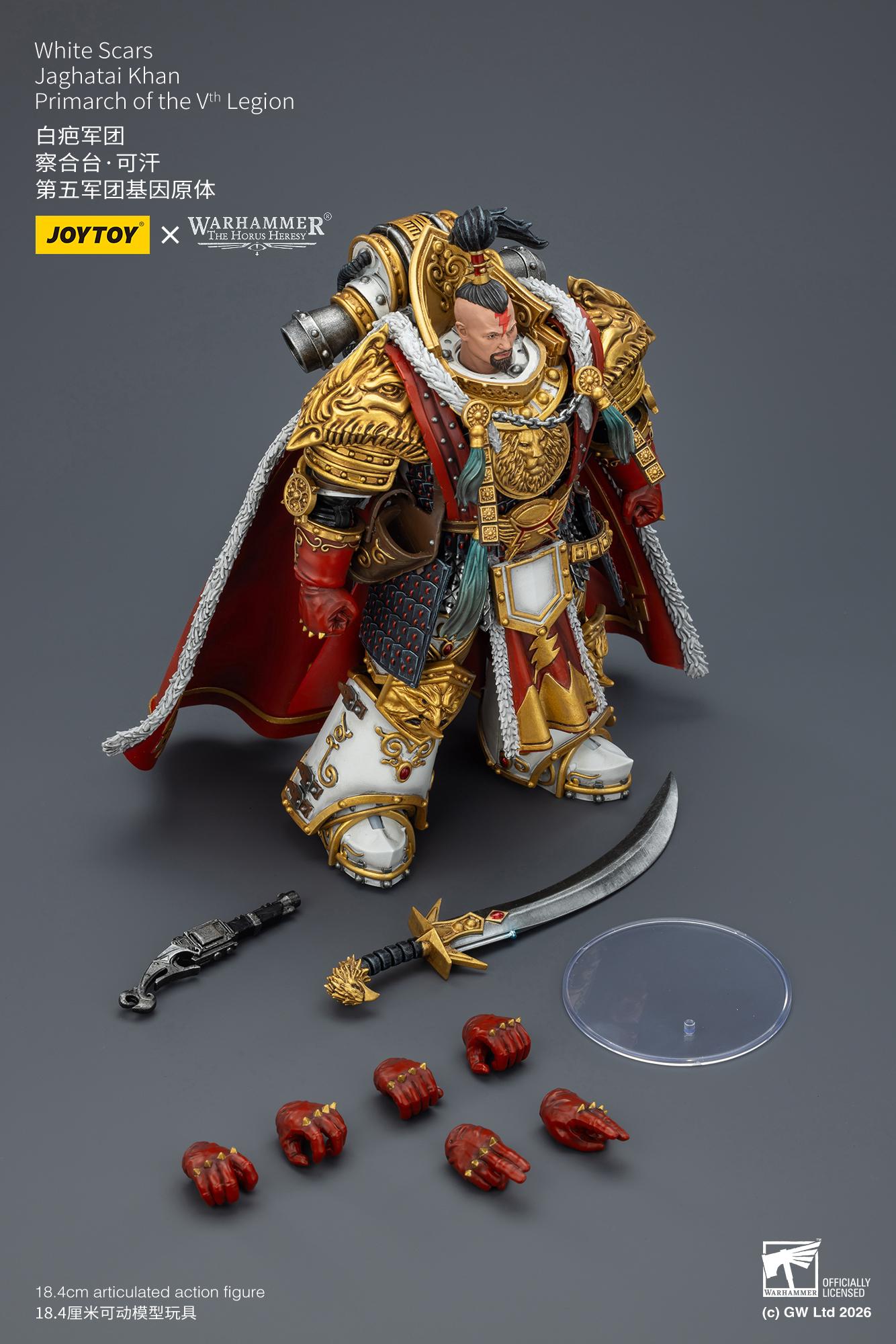 JOYTOY Warhammer "The Horus Heresy" White Scars Jaghatai Khan Primarch of the Vth Legion outdoorfun