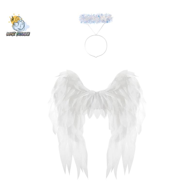 Adult Angel Wing Lightweight Feather Angel Wings and Halo Headband Cosplay Costumes Props for Party Accessories Adult Angel Wing Lightweight Feather Angel Wings and Halo Headband Cosplay Costumes Props for Party Accessories