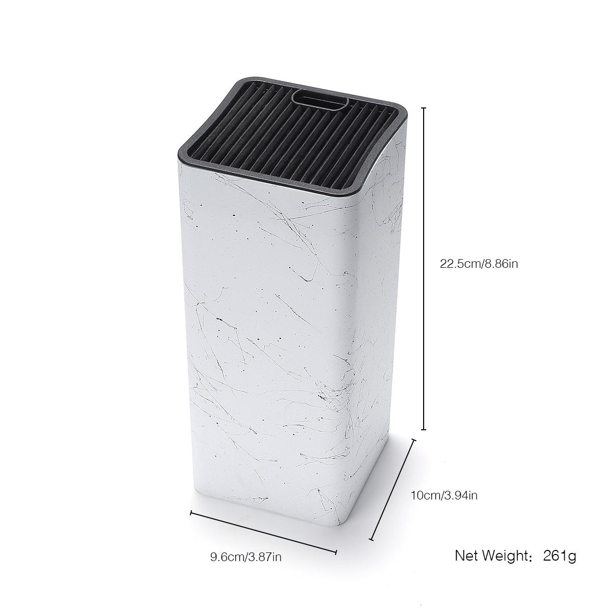 Modern Marble Pattern Knife Block, Multifunctional Knife Holder, Kitchen Utensils Storage Rack, Home Organizer for Kitchen, Kitchenware